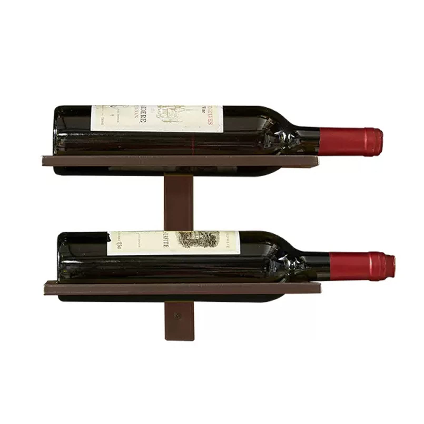 Amazon｜ワインボトル用壁掛けワインラック 小さな金属製ワインボトル